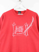 Screen Stars 90s Vintage Shakespear Print Single Stitch T-Shirt Rot L (detail image 1)