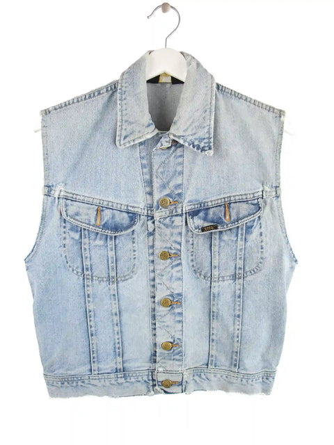 Lee Damen 90s Vintage Jeans Weste Blau S