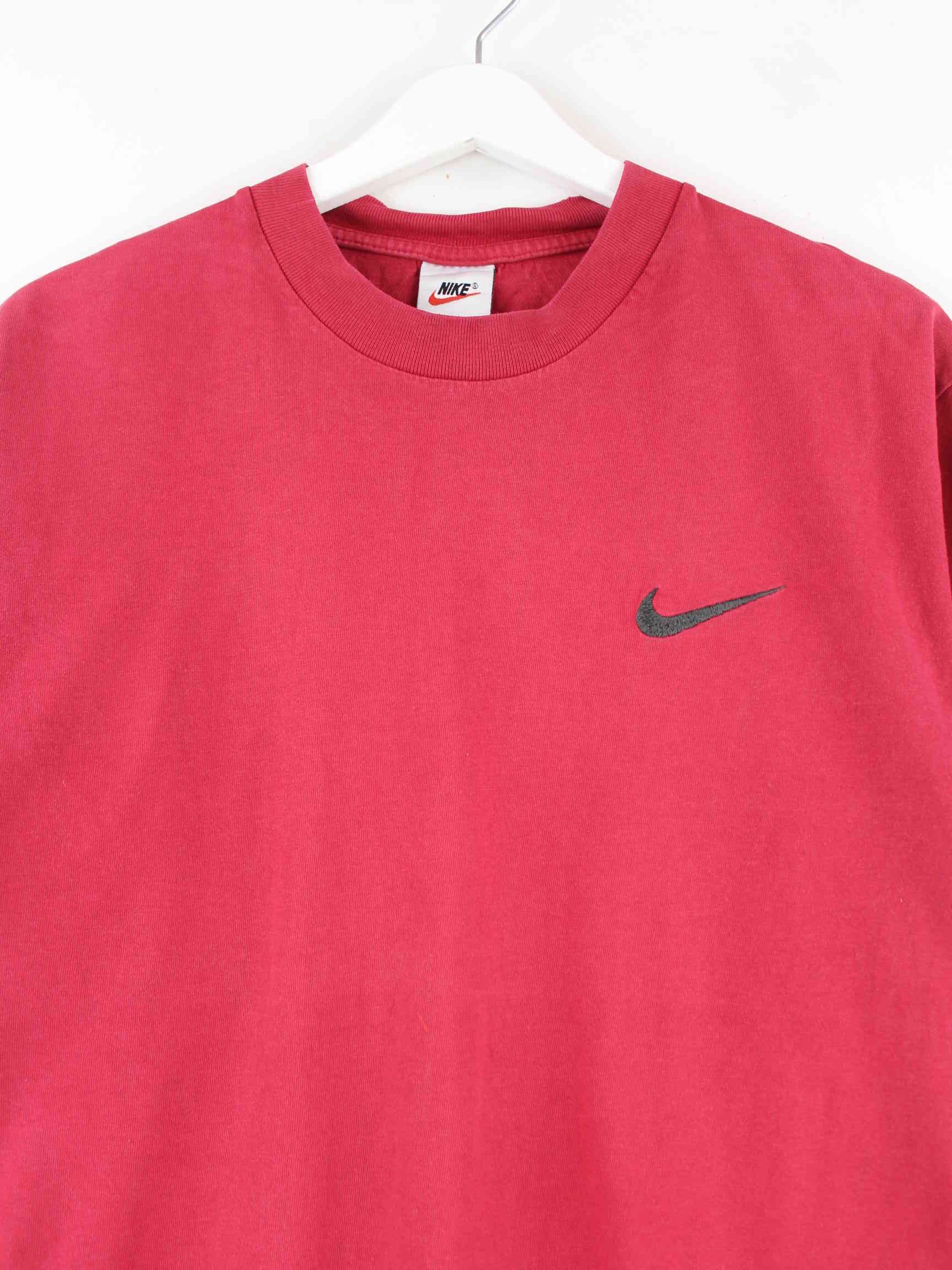 Nike 90s Vintage Swoosh T-Shirt Rot S (detail image 1)