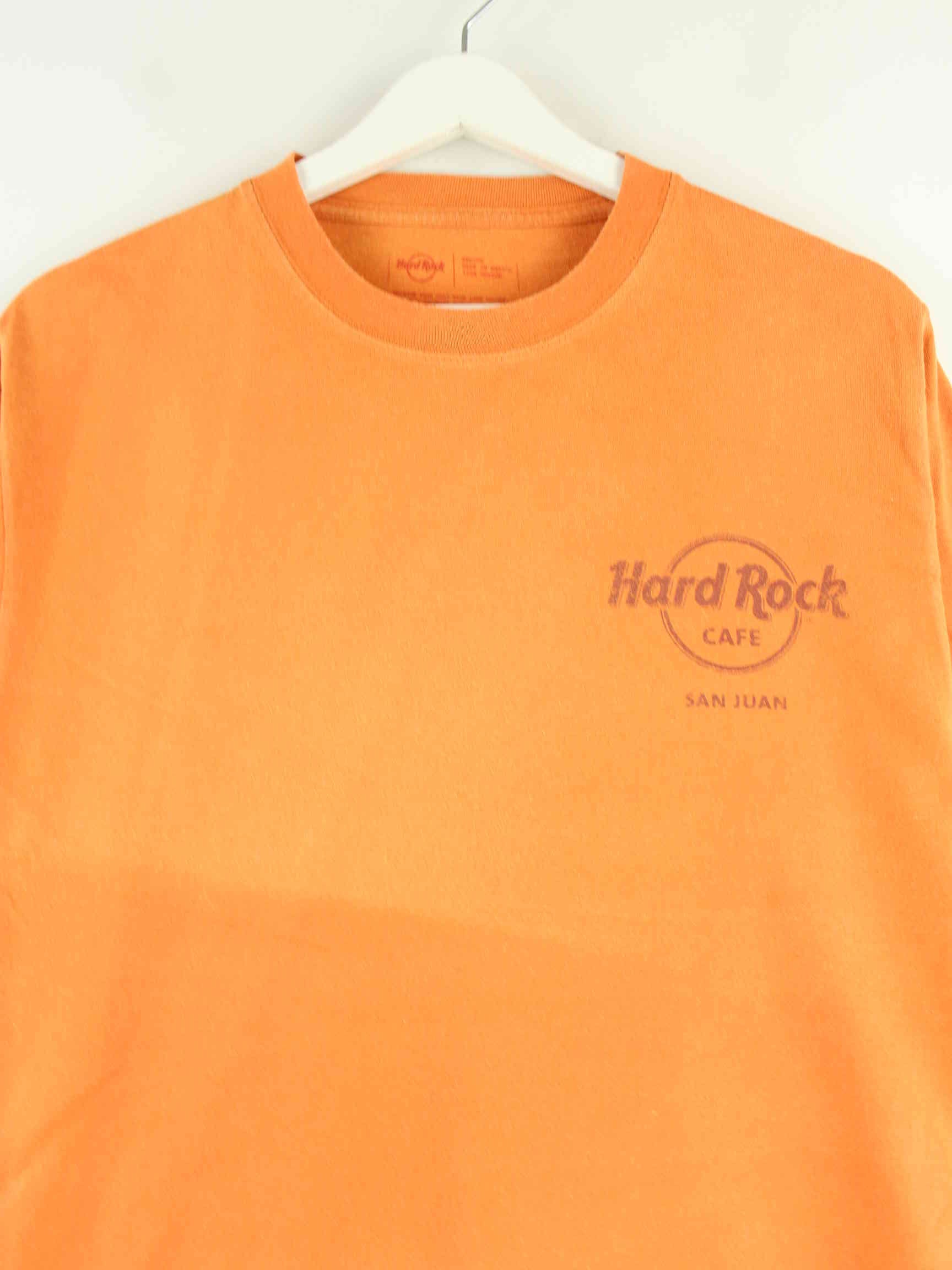Hard Rock Cafe San Juan Print T-Shirt Orange M (detail image 1)