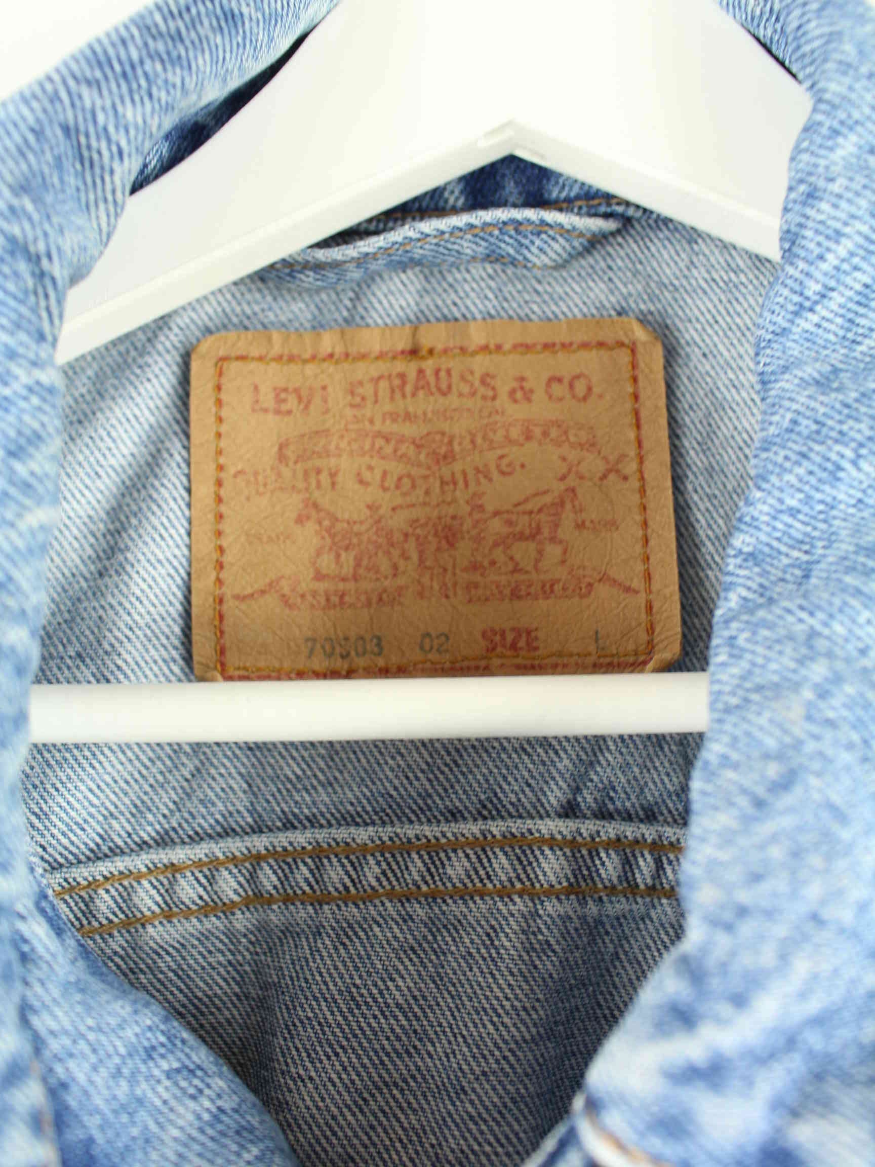 Levi's 70503 Denim Jacke Blau L (detail image 3)