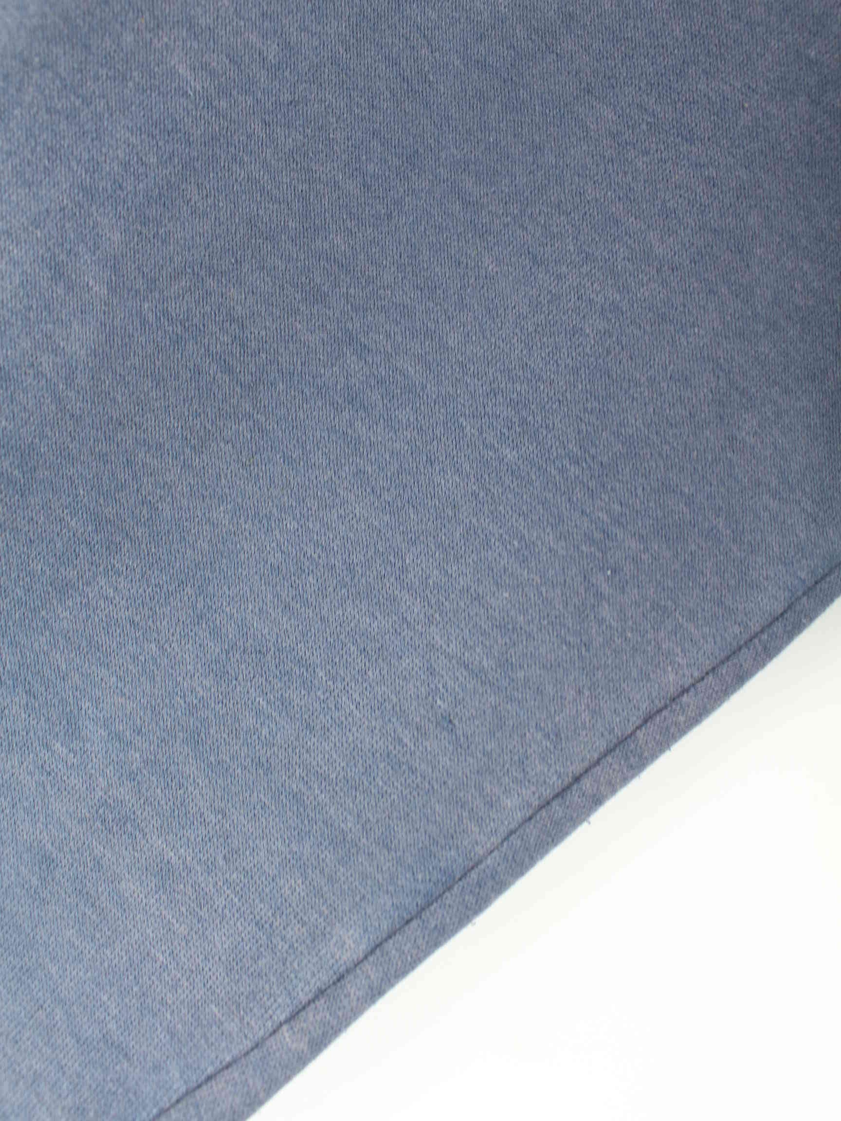 Vintage y2k Thick Embroidered Sweater Blau XL (detail image 3)