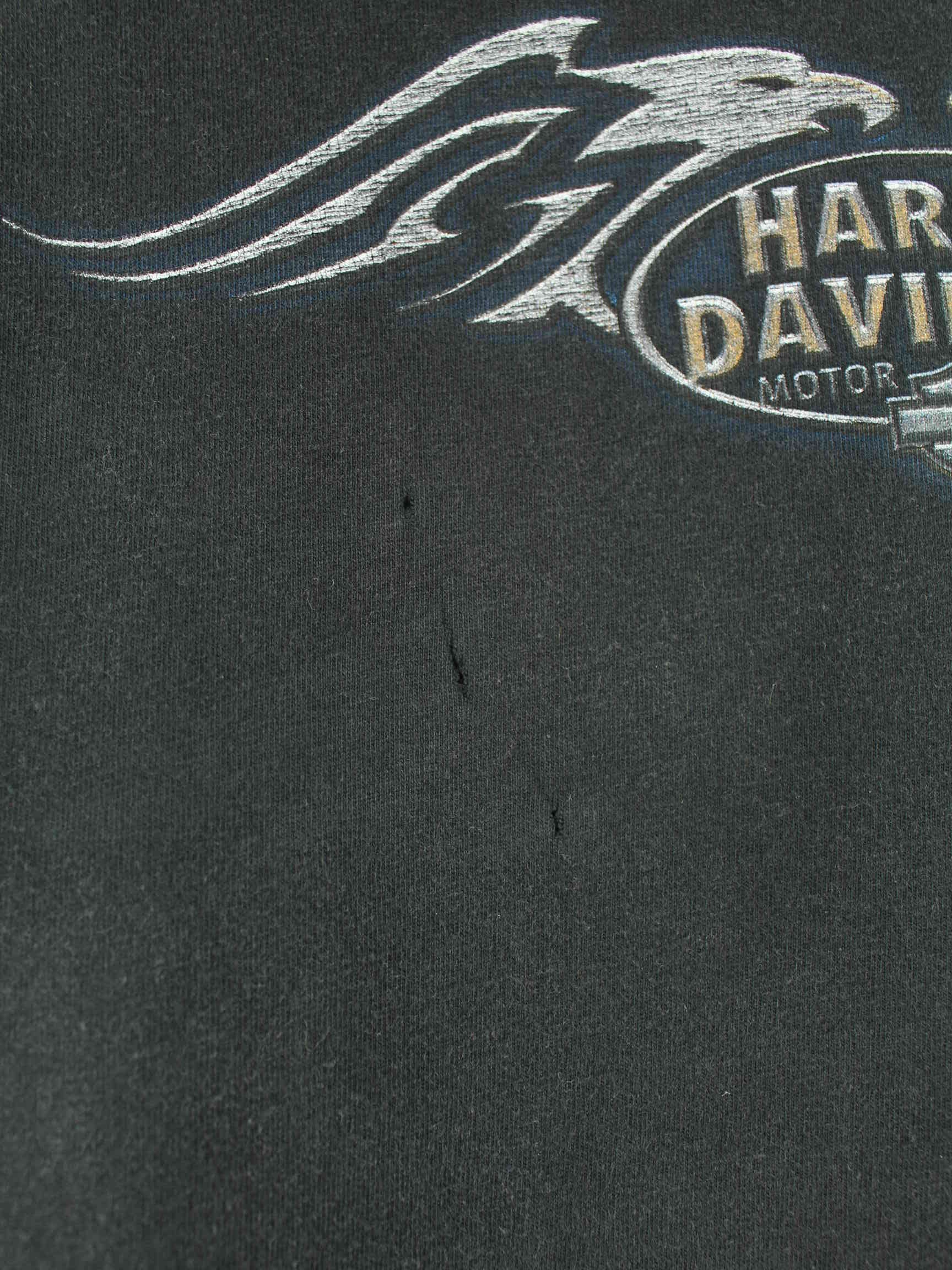 Harley Davidson y2k Tempe Arizona Print T-Shirt Schwarz L (detail image 2)