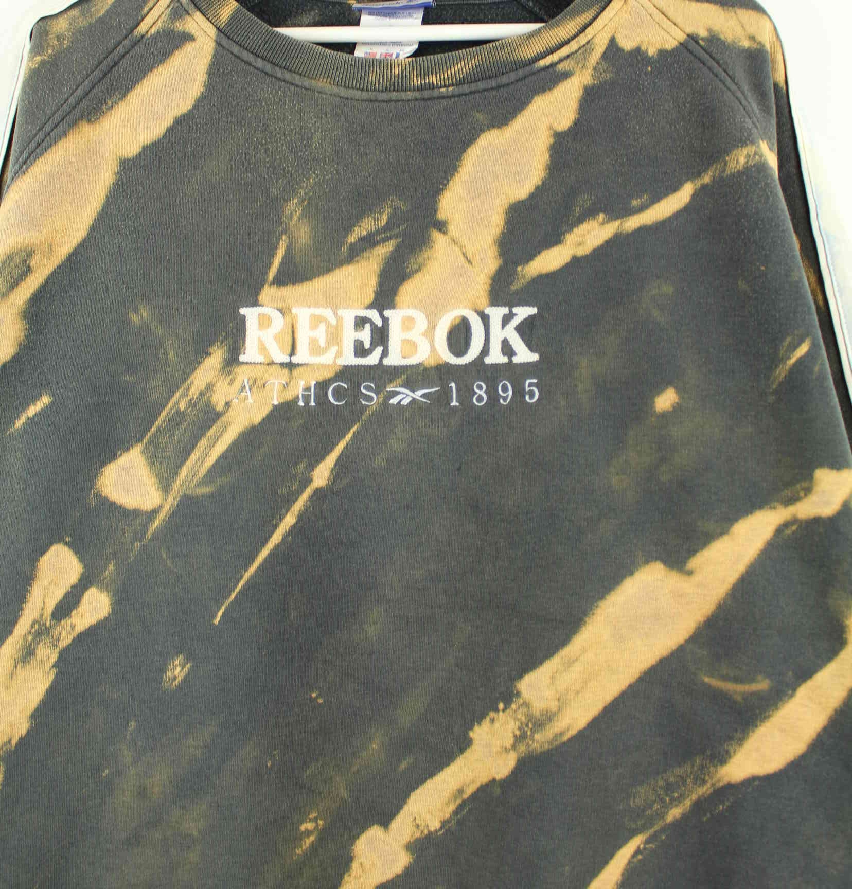 Reebok y2k Embroidered Tie Dye Sweater Grau XL (detail image 1)