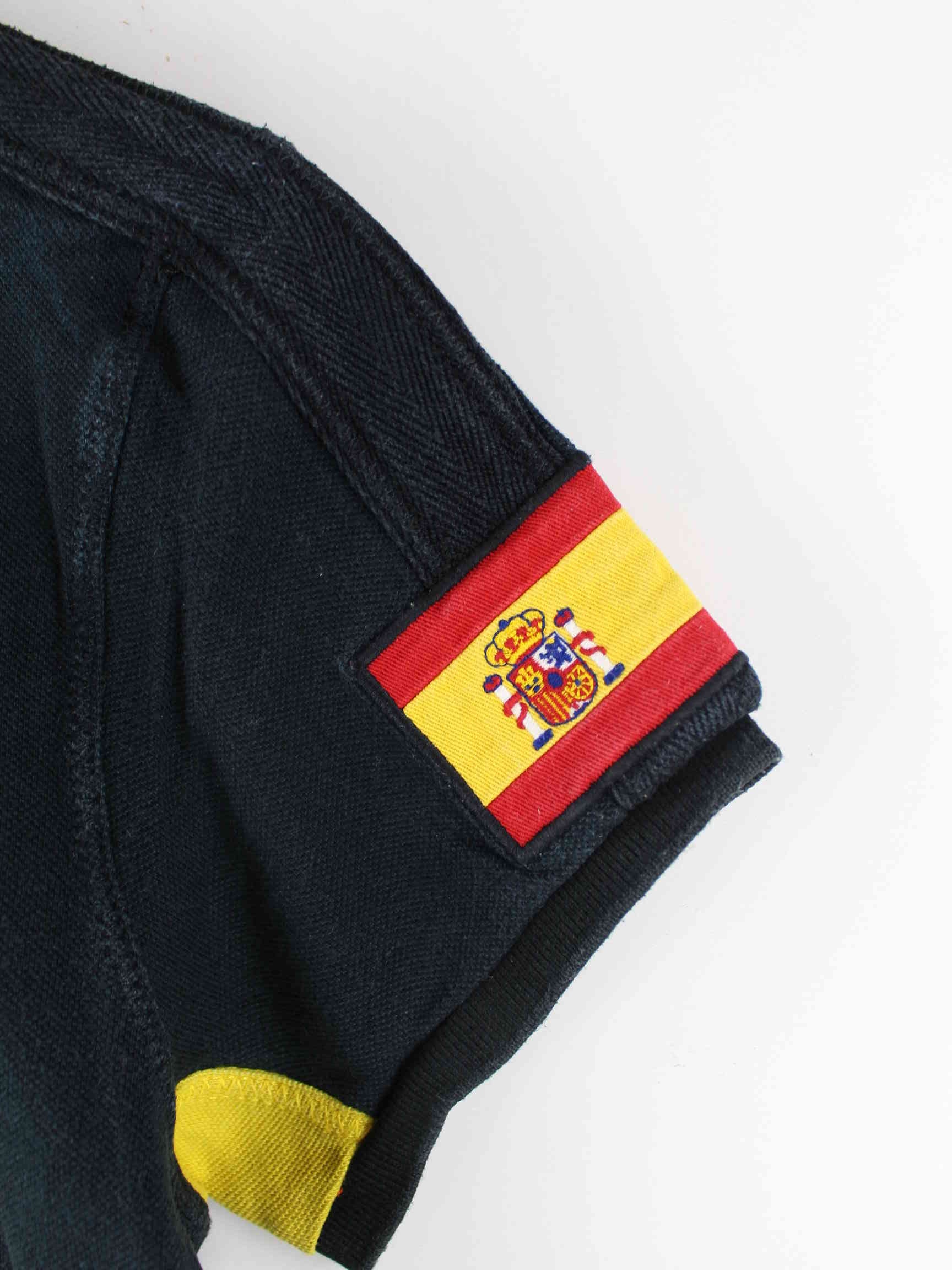 Ralph Lauren Damen 90s Vintage Spain Offshore Team Big Pony Polo Schwarz L (detail image 3)