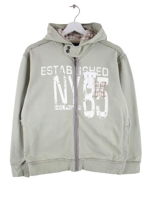 Tommy Hilfiger Damen Print Zip Hoodie Grün S