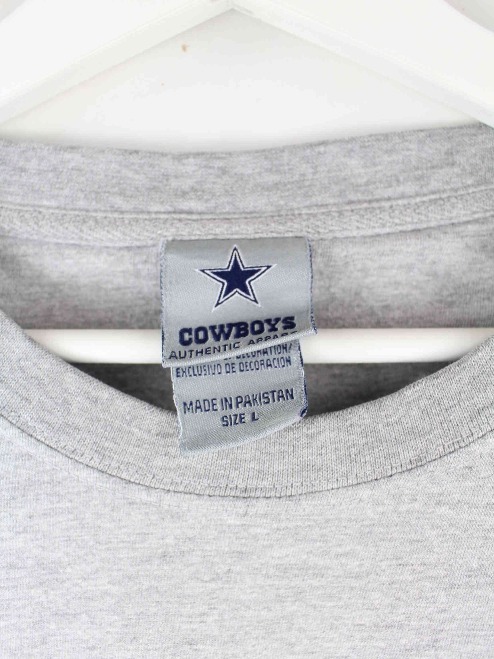 NFL 00s Cowboys Embroidered T-Shirt Grau XL (detail image 2)