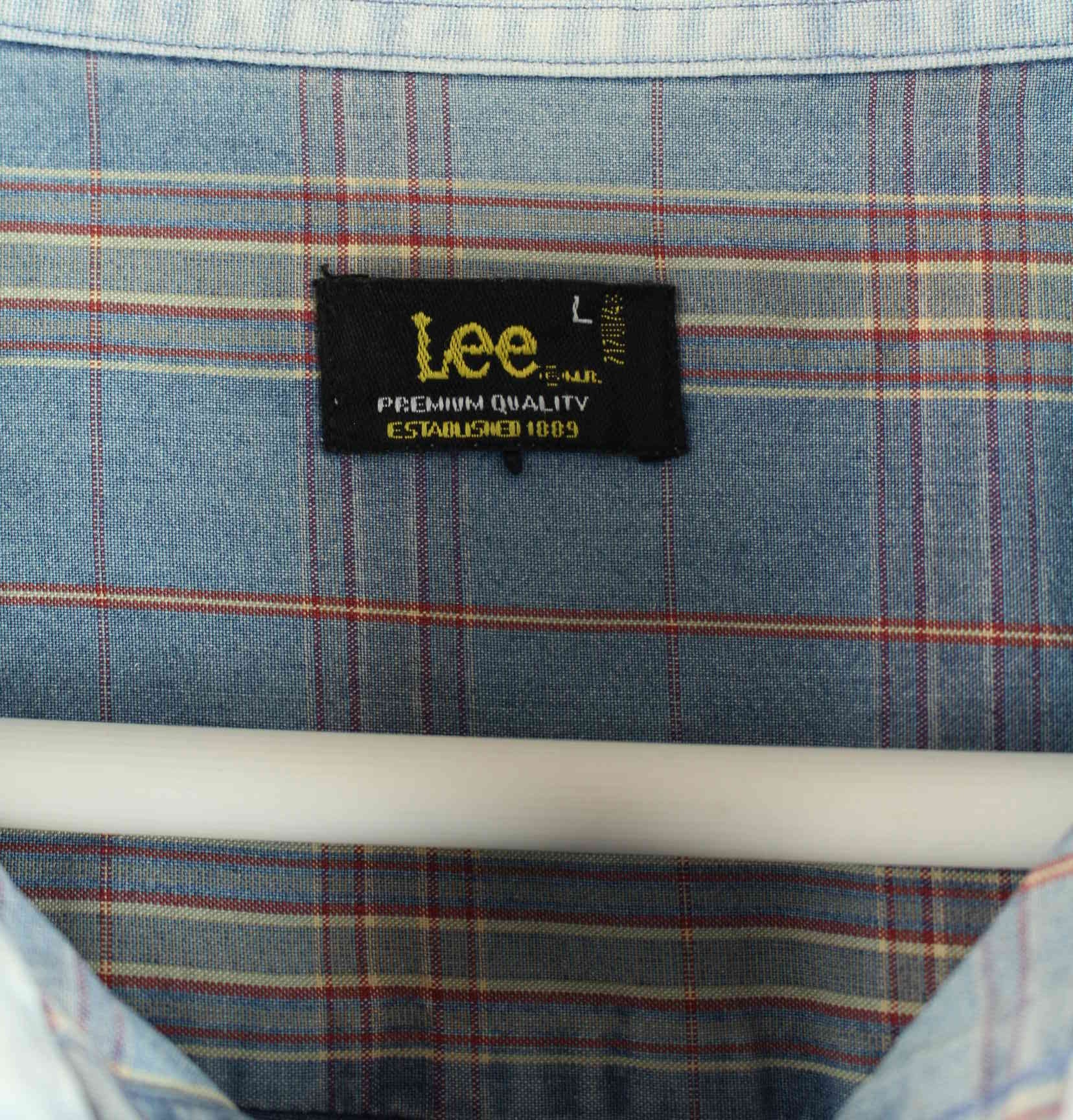 Lee y2k Pattern Hemd Blau L (detail image 2)