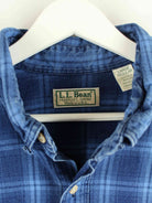 LL Bean 90s Vintage Flanell Hemd Blau L (detail image 2)
