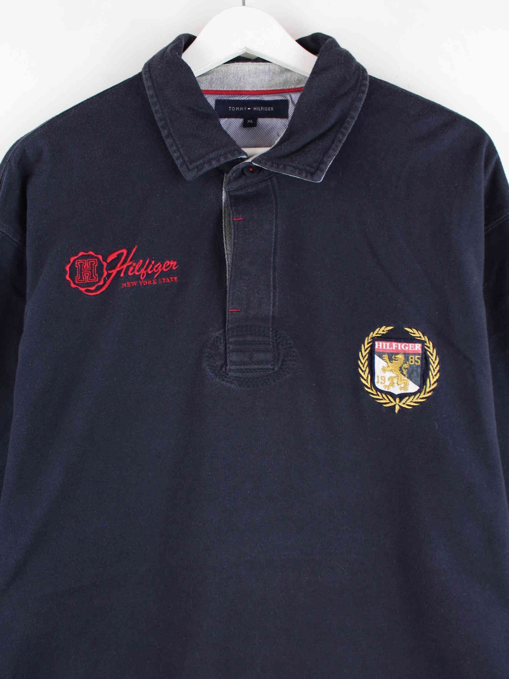 Tommy Hilfiger Embroidered Langarm Polo Schwarz XL (detail image 1)