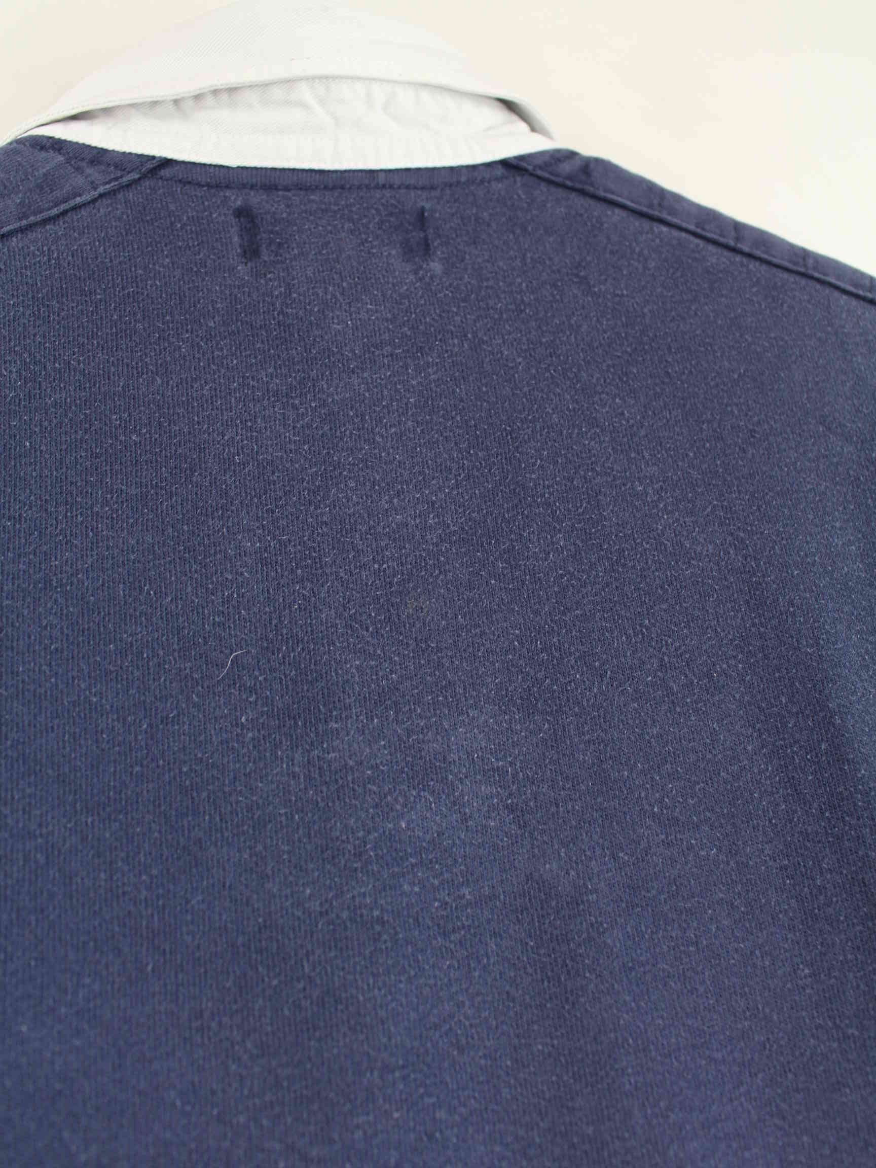 Ralph Lauren 90s Vintage Langarm Polo Blau L (detail image 3)