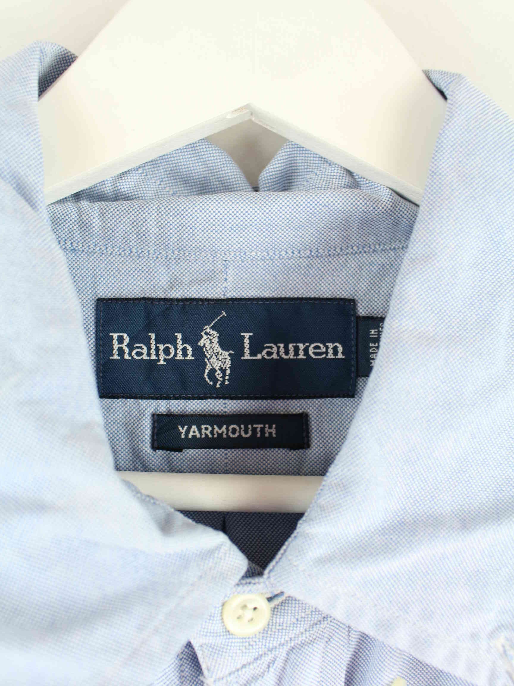 Ralph Lauren 90s Vintage Yarmouth Hemd Blau XXL (detail image 2)