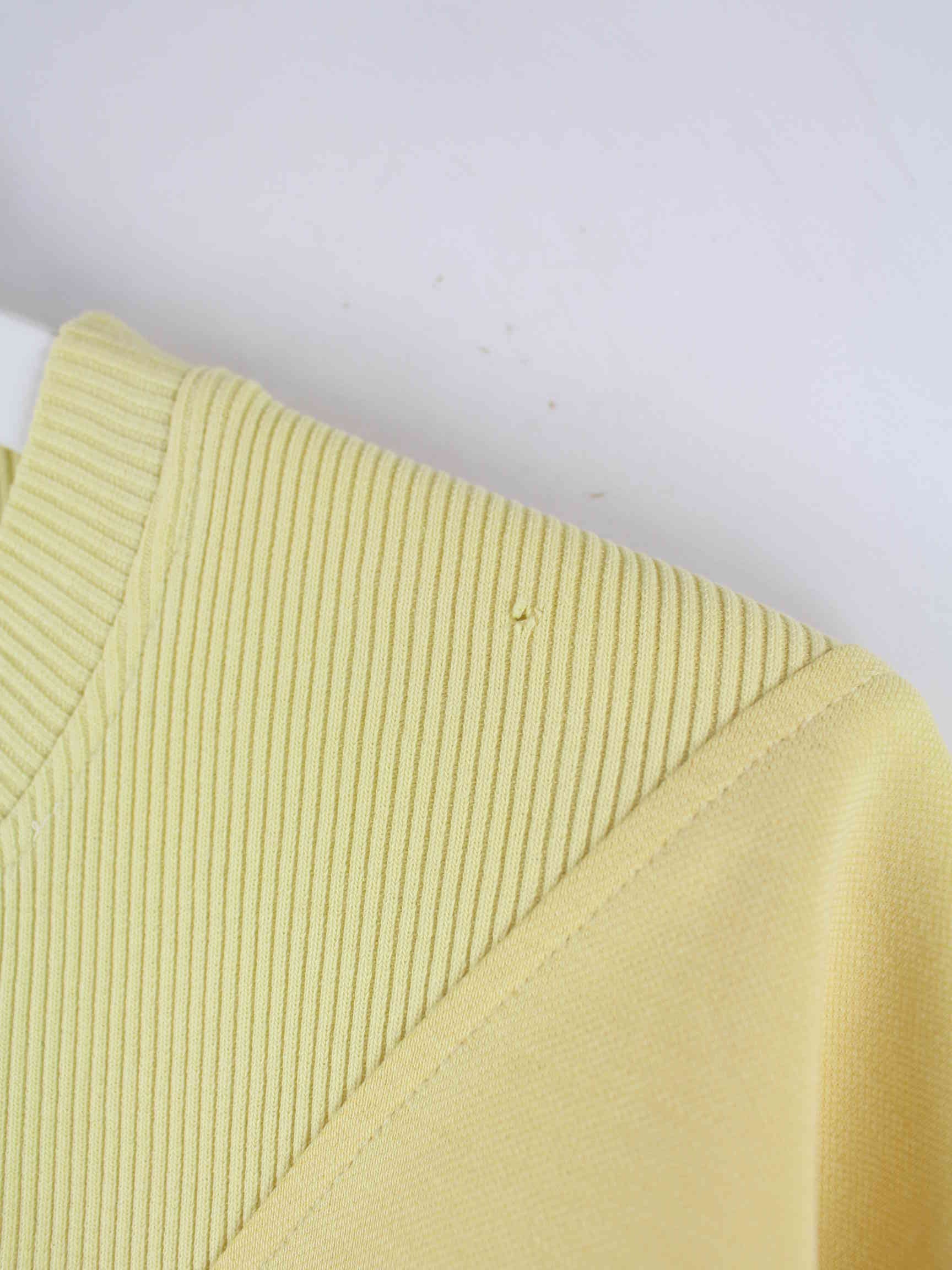 Lacoste Damen 90s Vintage Sweater Gelb M (detail image 5)