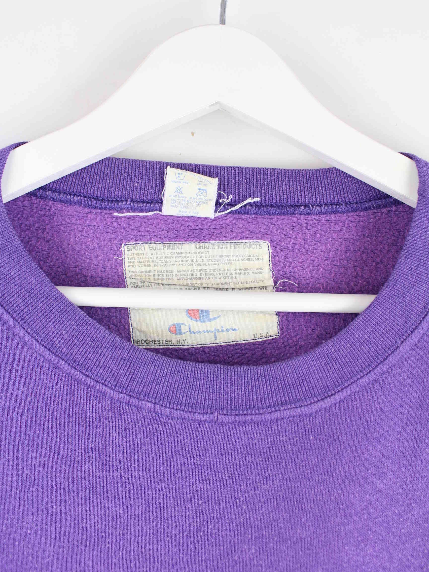 Champion 90s Vintage Faded Sweater Lila XXL (detail image 2)