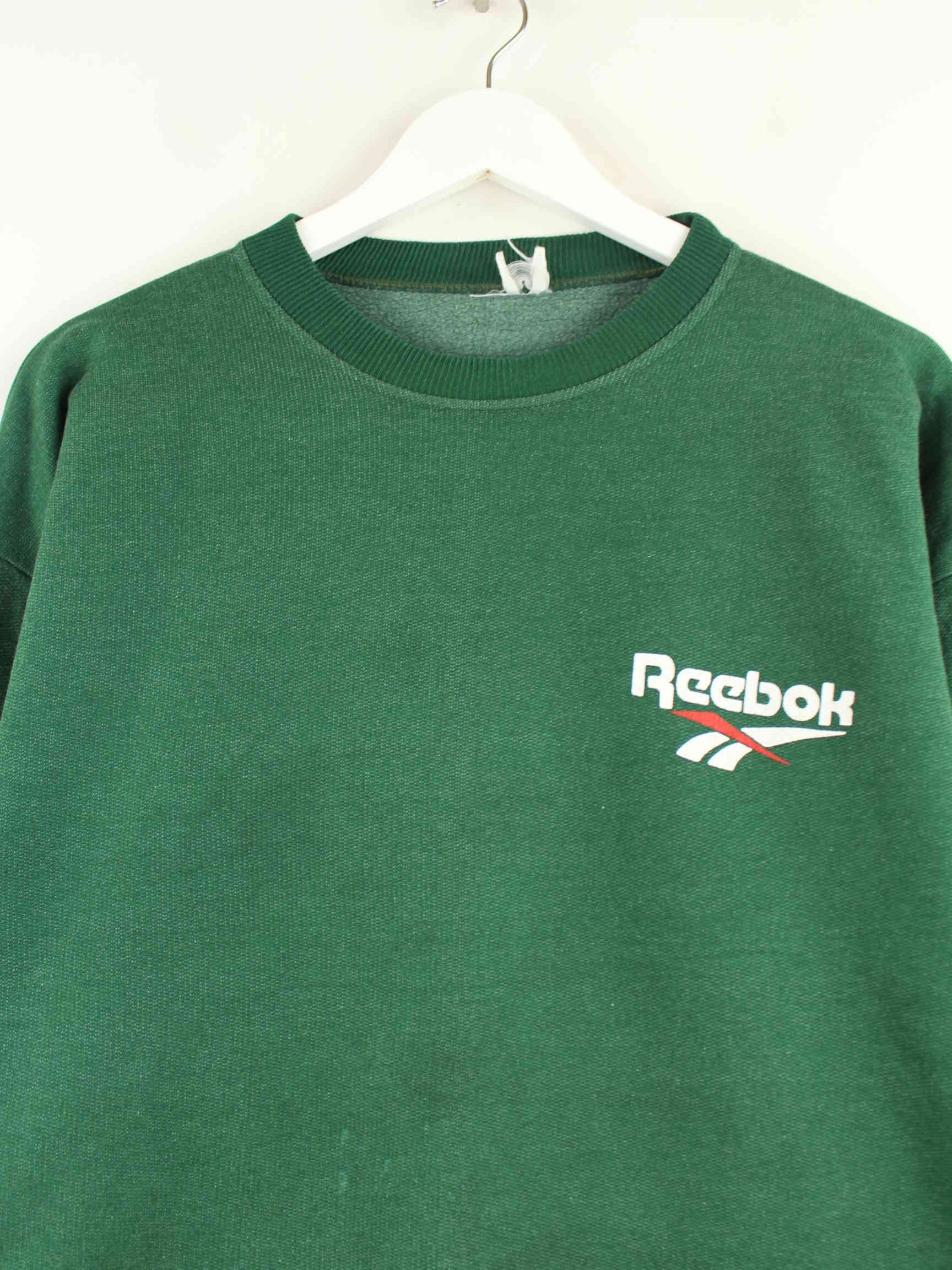 Reebok 80s Vintage Print Sweater Grün M (detail image 1)