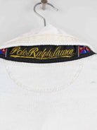 Ralph Lauren 90s Vintage Embroidered Langarm Polo Weiß XXL (detail image 3)