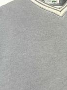 Lacoste 90s Vintage V-Neck Sweater Grau L (detail image 3)