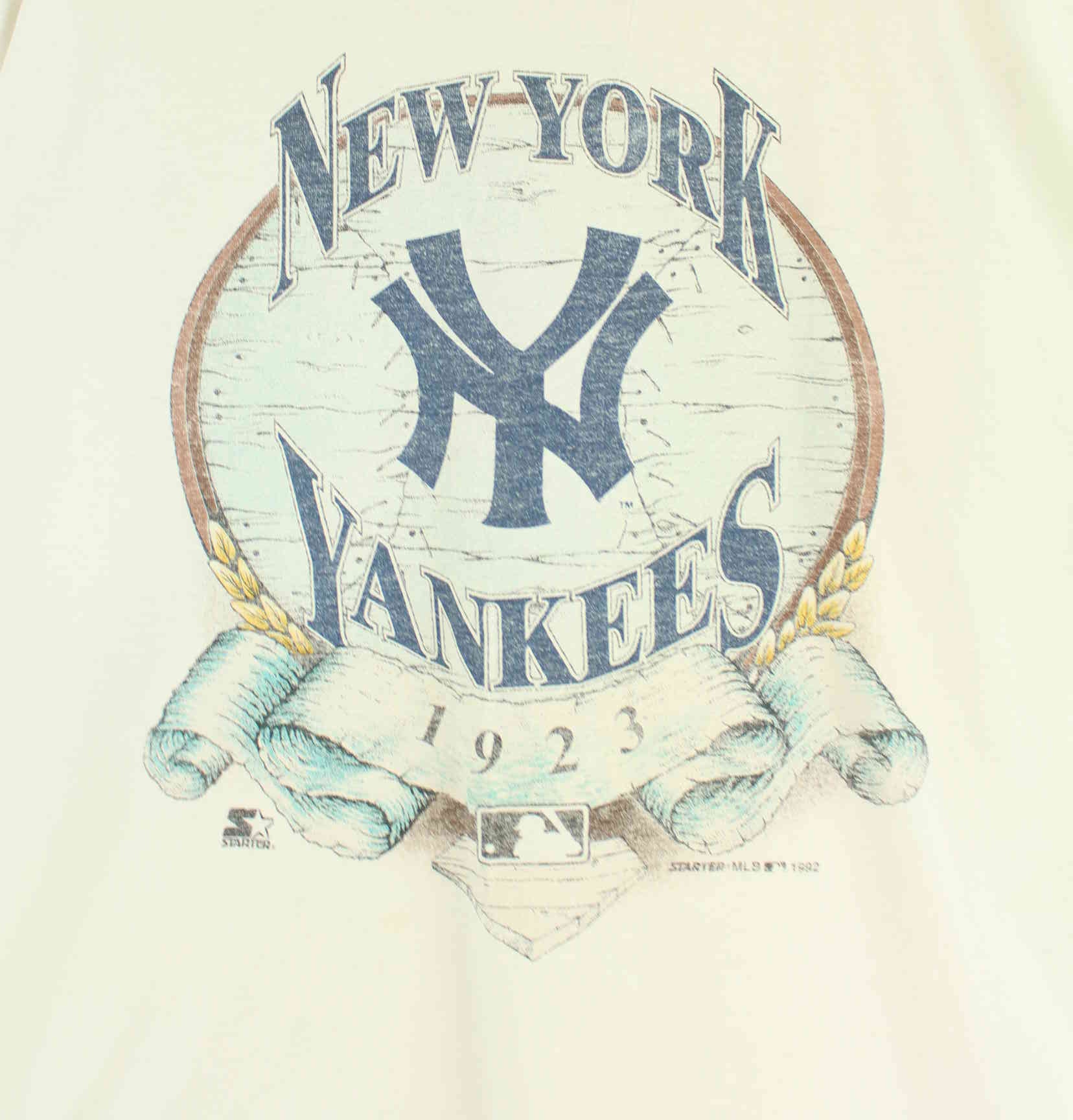 Starter 1992 Vintage NY Yankees Single stitch T-Shirt Weiß L (detail image 1)