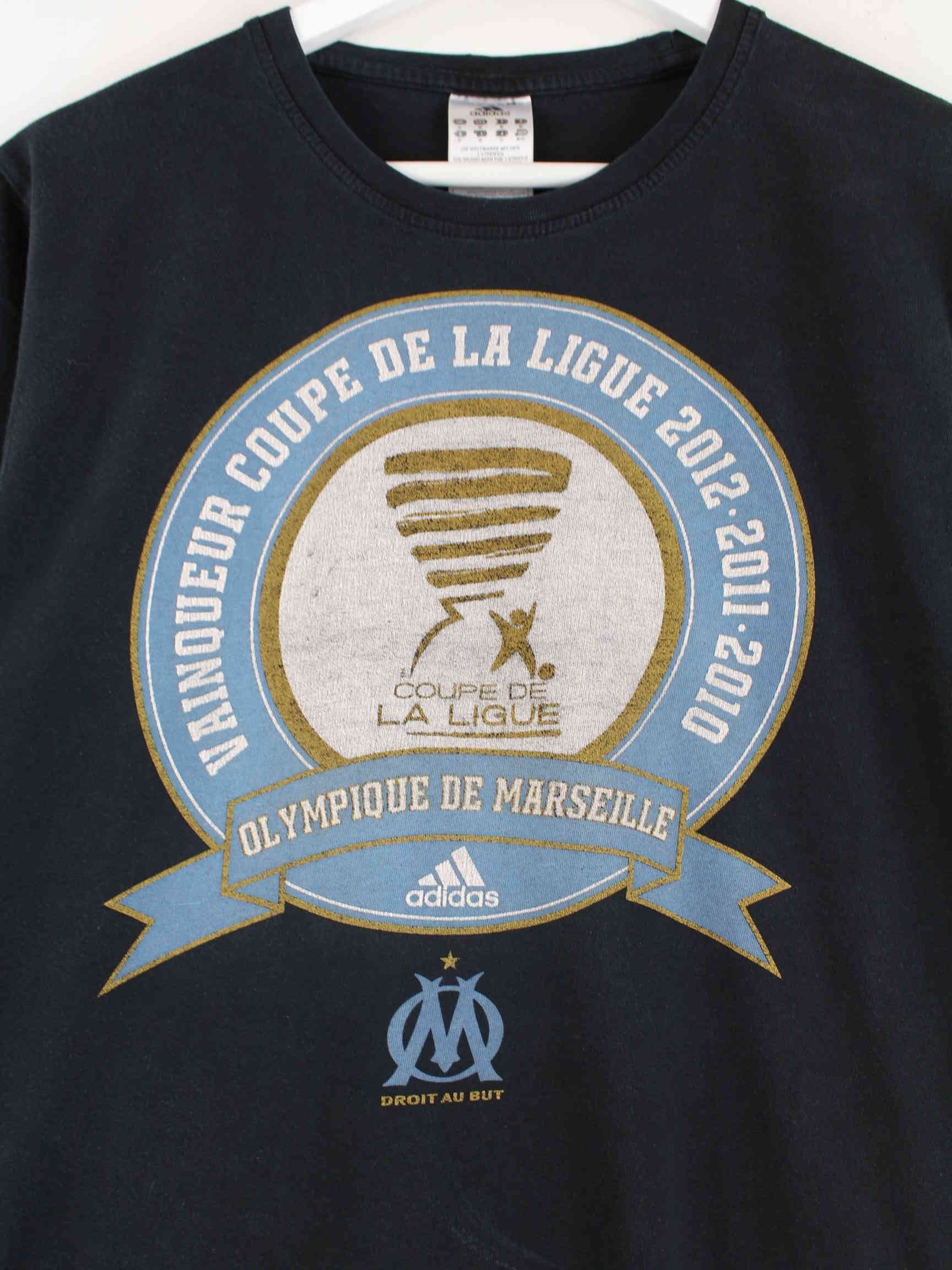 Adidas Marseille Print T-Shirt Schwarz M (detail image 1)