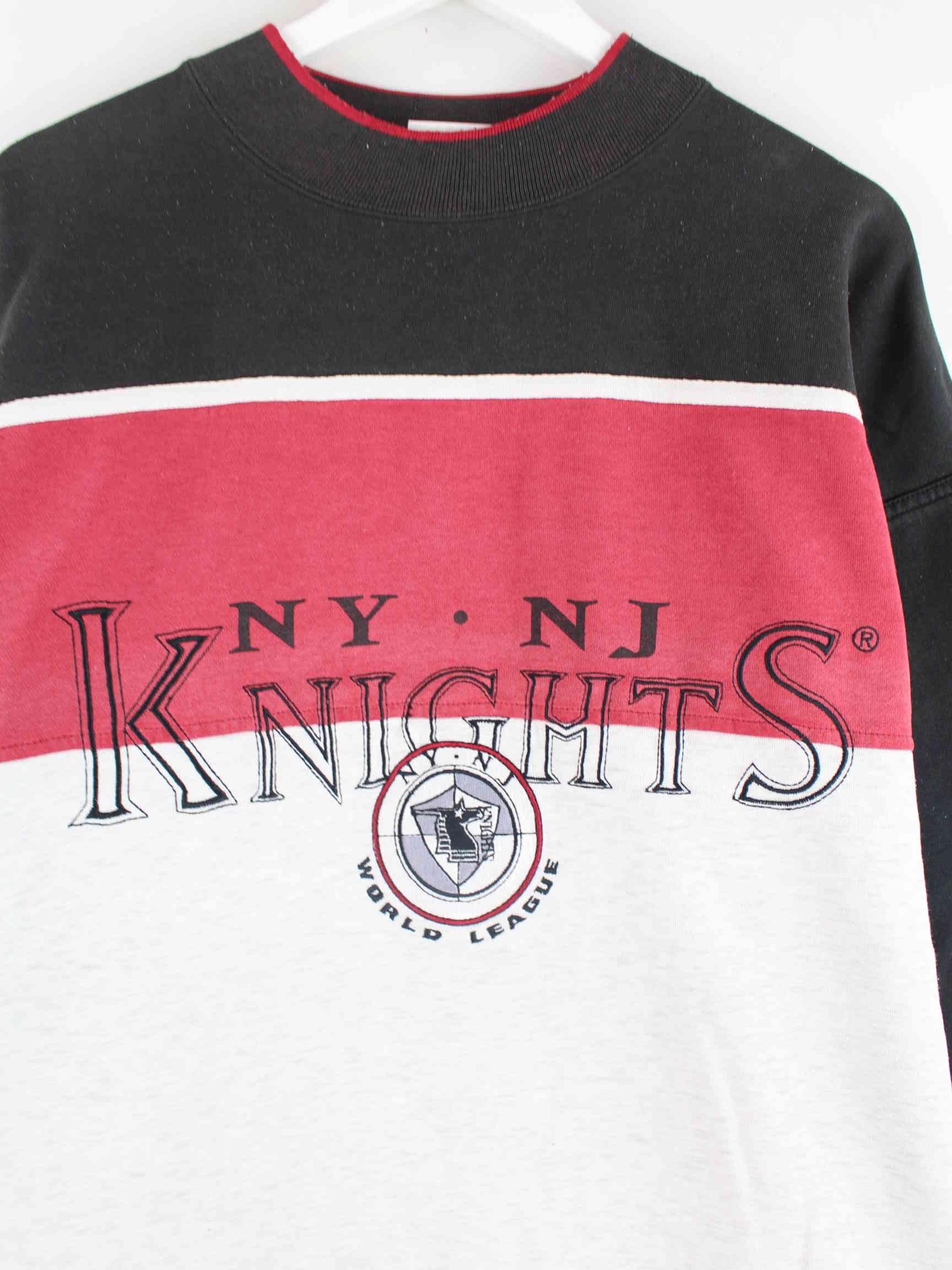 Adidas 80s Vintage NY NJ Knights Embroidered Sweater Mehrfarbig M (detail image 1)