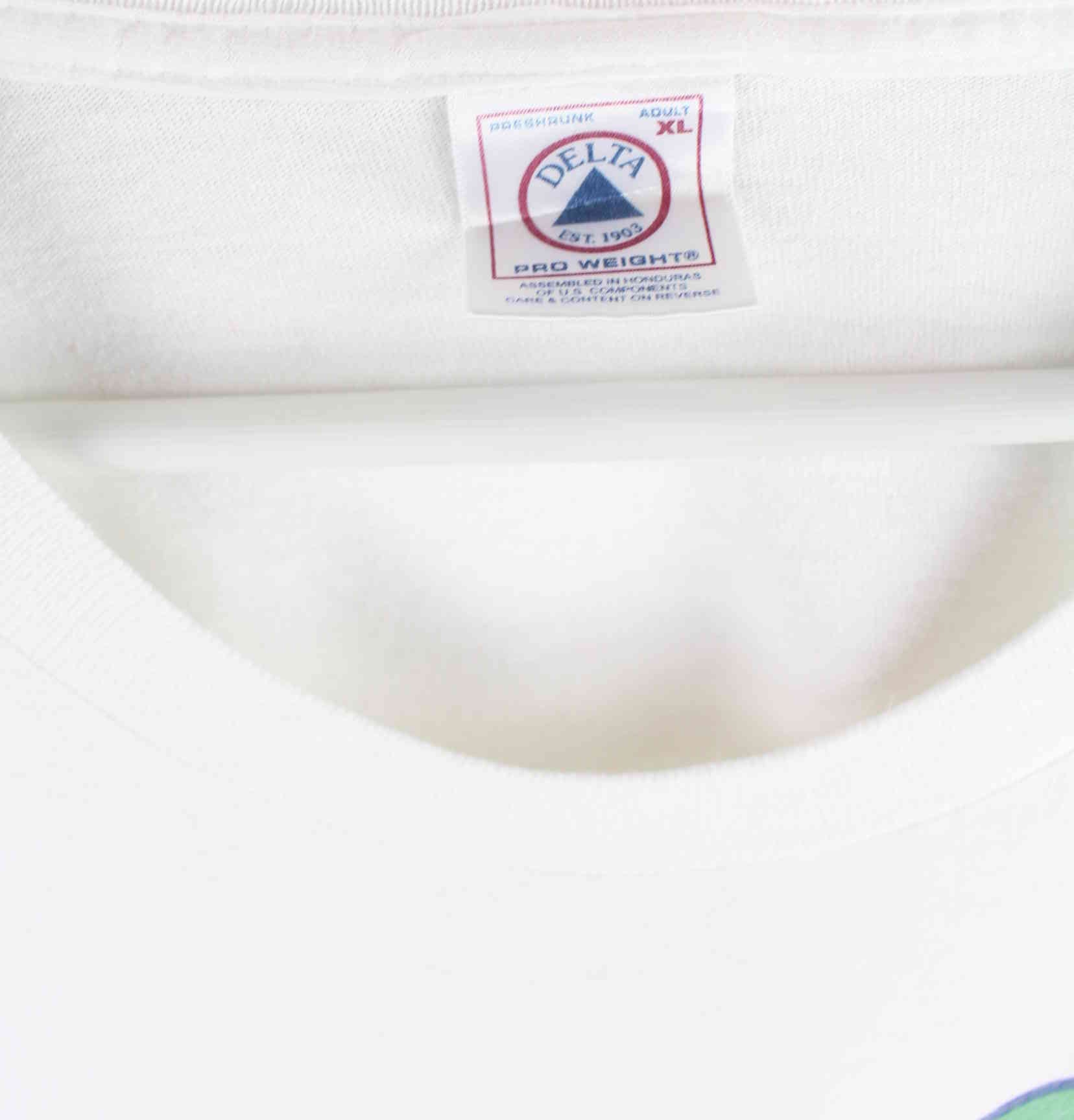 Delta 90s Vintage Print T-Shirt Weiß XL (detail image 2)