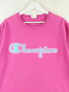 Champion y2k Embroidered Heavy T-Shirt Pink L (detail image 1)