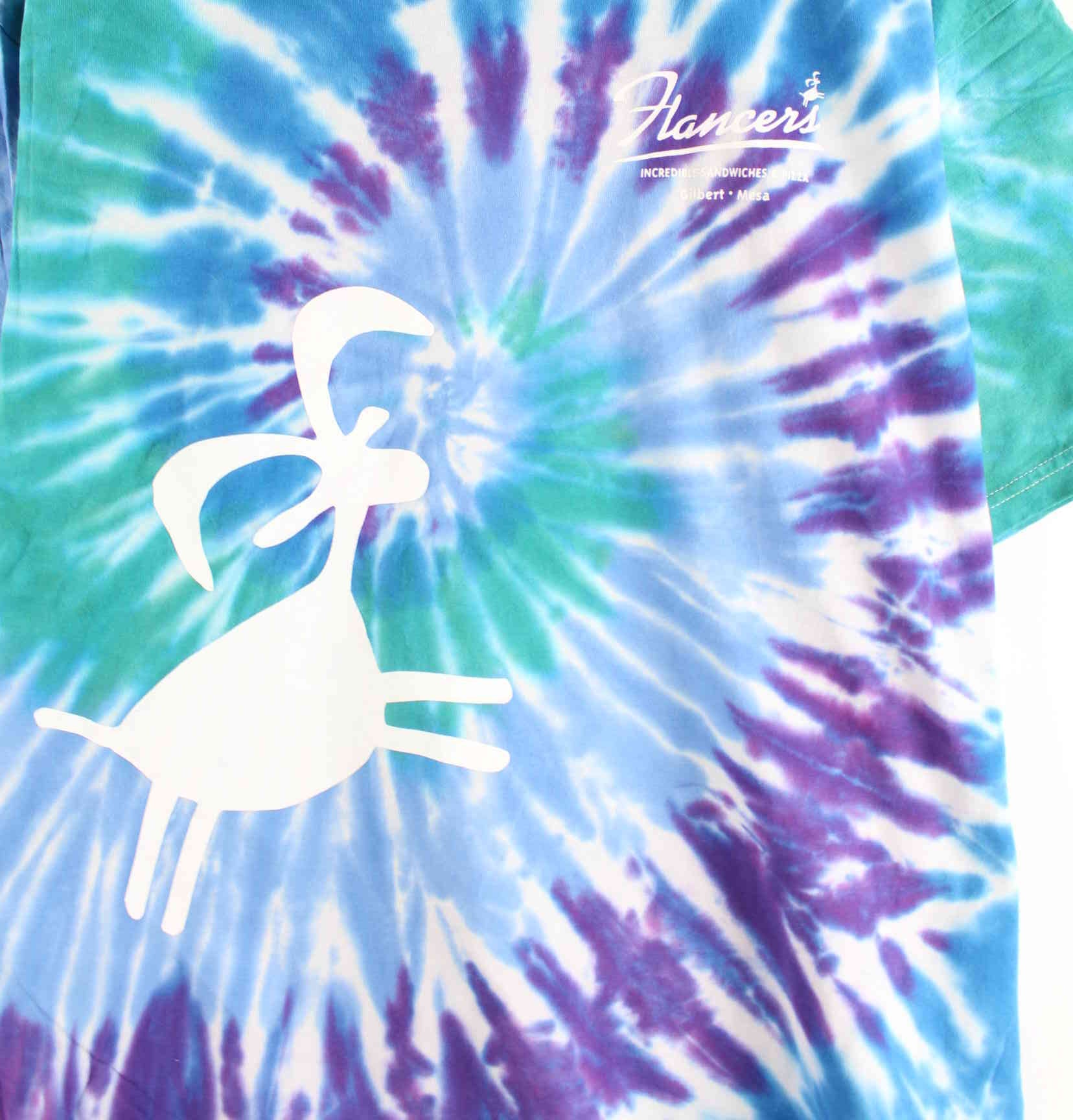 Gildan Print Tie Dye T-Shirt Blau XXL (detail image 1)