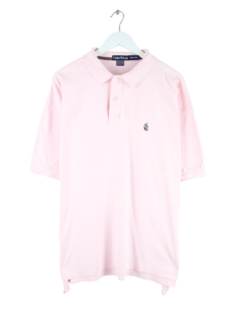 Nautica 90s Vintage Polo Rosa XXL