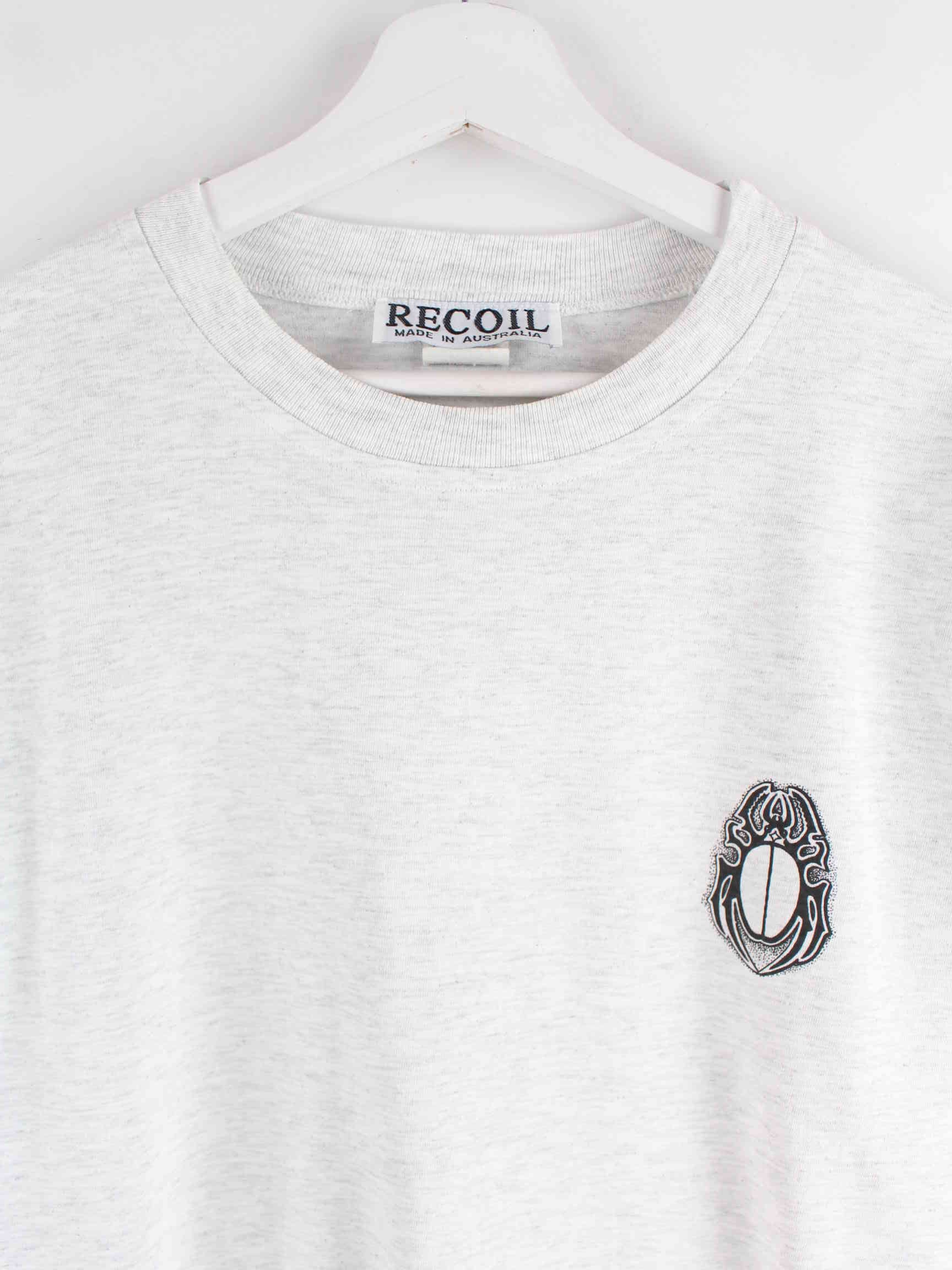 Vintage 90s Recoil Single Stitch T-Shirt Grau M (detail image 1)