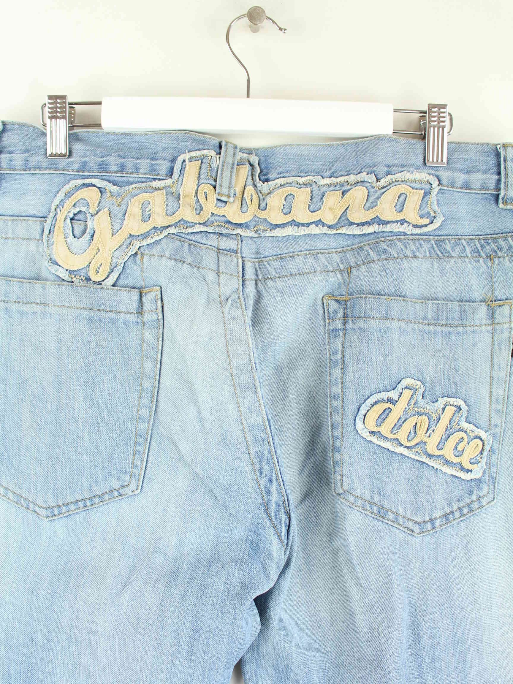 Dolce & Gabbana y2k Embroidered Jeans Blau W34 L32 (detail image 4)