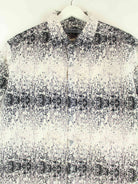 Vintage 00s Crazy Pattern Short Sleeve Hemd Weiß XL (detail image 1)