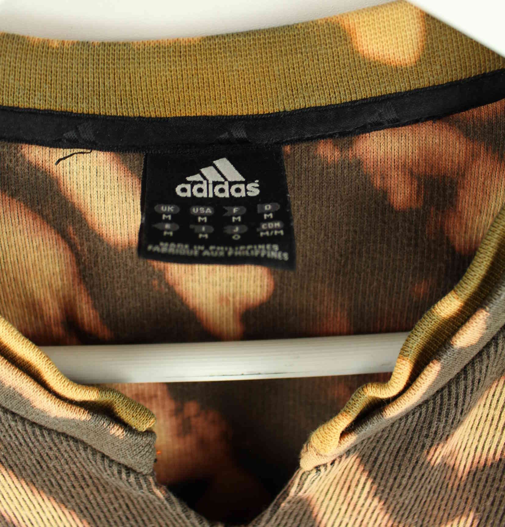 Adidas Embroidered Ripped Tie Dye Sweater Braun M (detail image 2)
