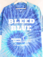 Vintage y2k Print Tie Dye T-Shirt Blau XXL (detail image 1)