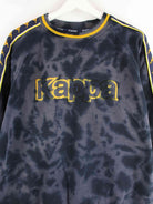 Kappa 90s Vintage Embroidered Tie Dye Sweater Grau M (detail image 1)