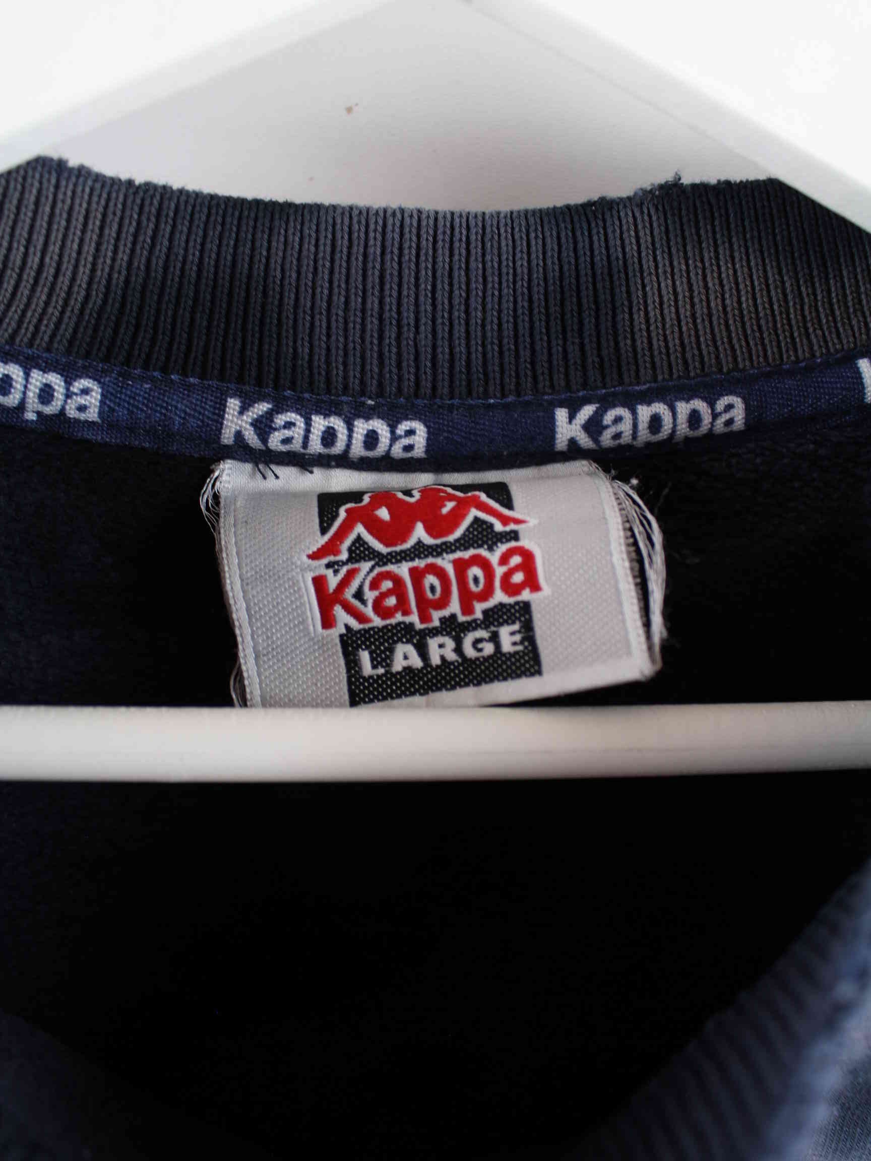 Kappa 90s Vintage Embroidered Tie Dye Sweater Grau M (detail image 2)