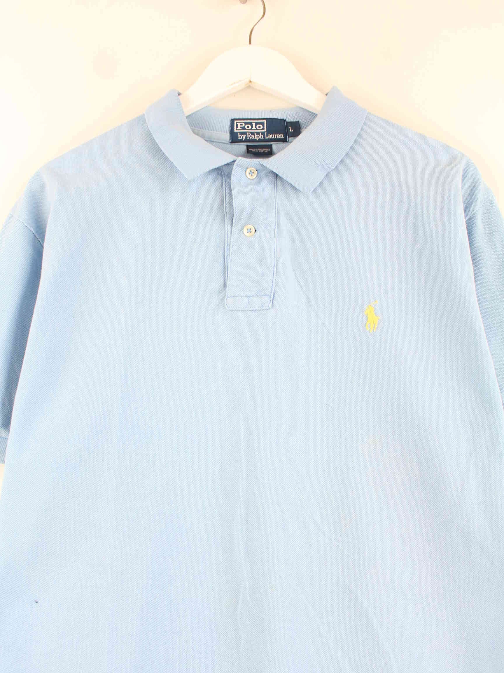トップス 1990's Polo by Ralph Lauren polo shirt Ralph Lauren 90s Vintage Polo Blue L – Peeces