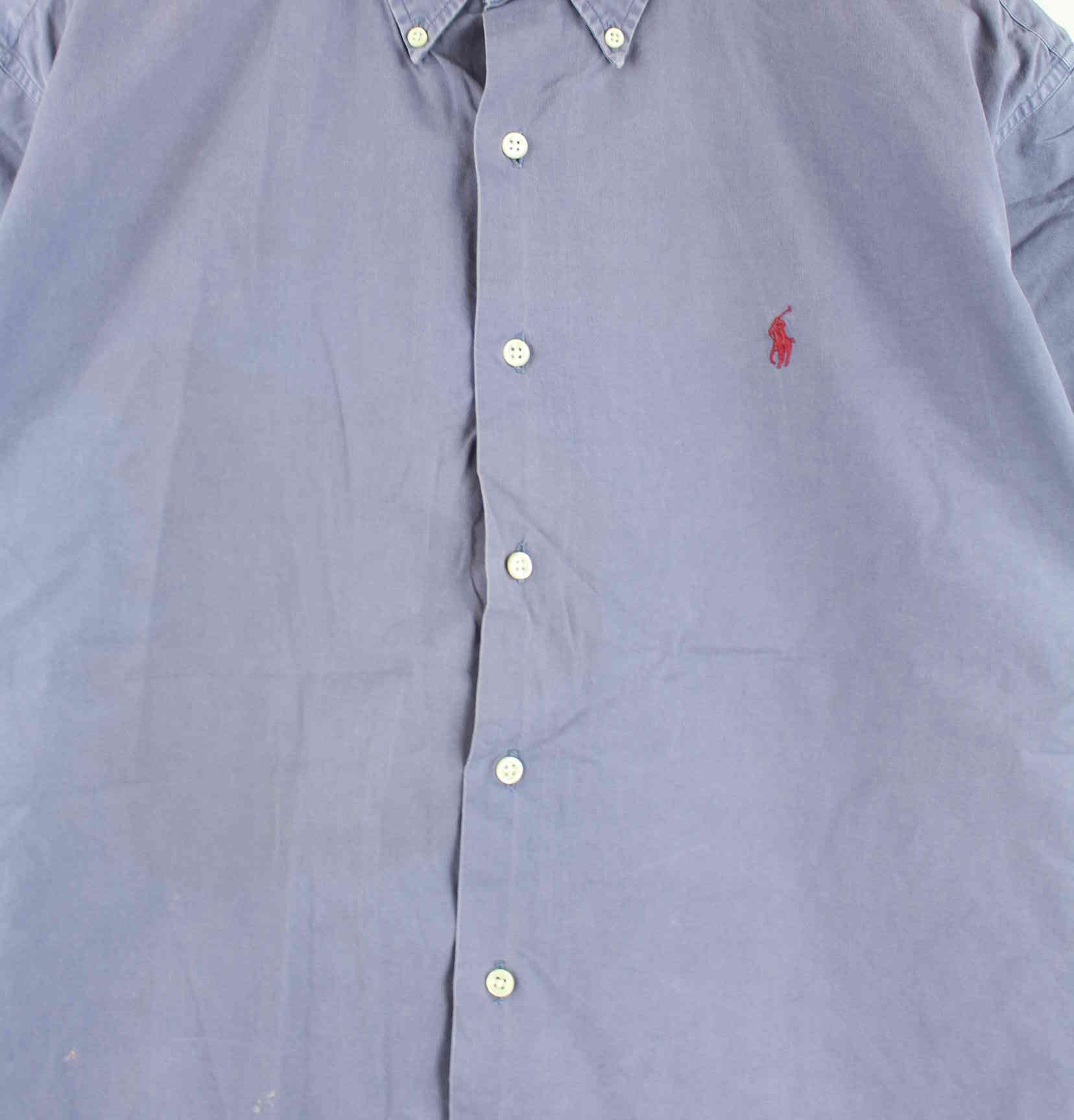 Ralph Lauren 90s Vintage Short Sleeve Hemd Blau L (detail image 1)