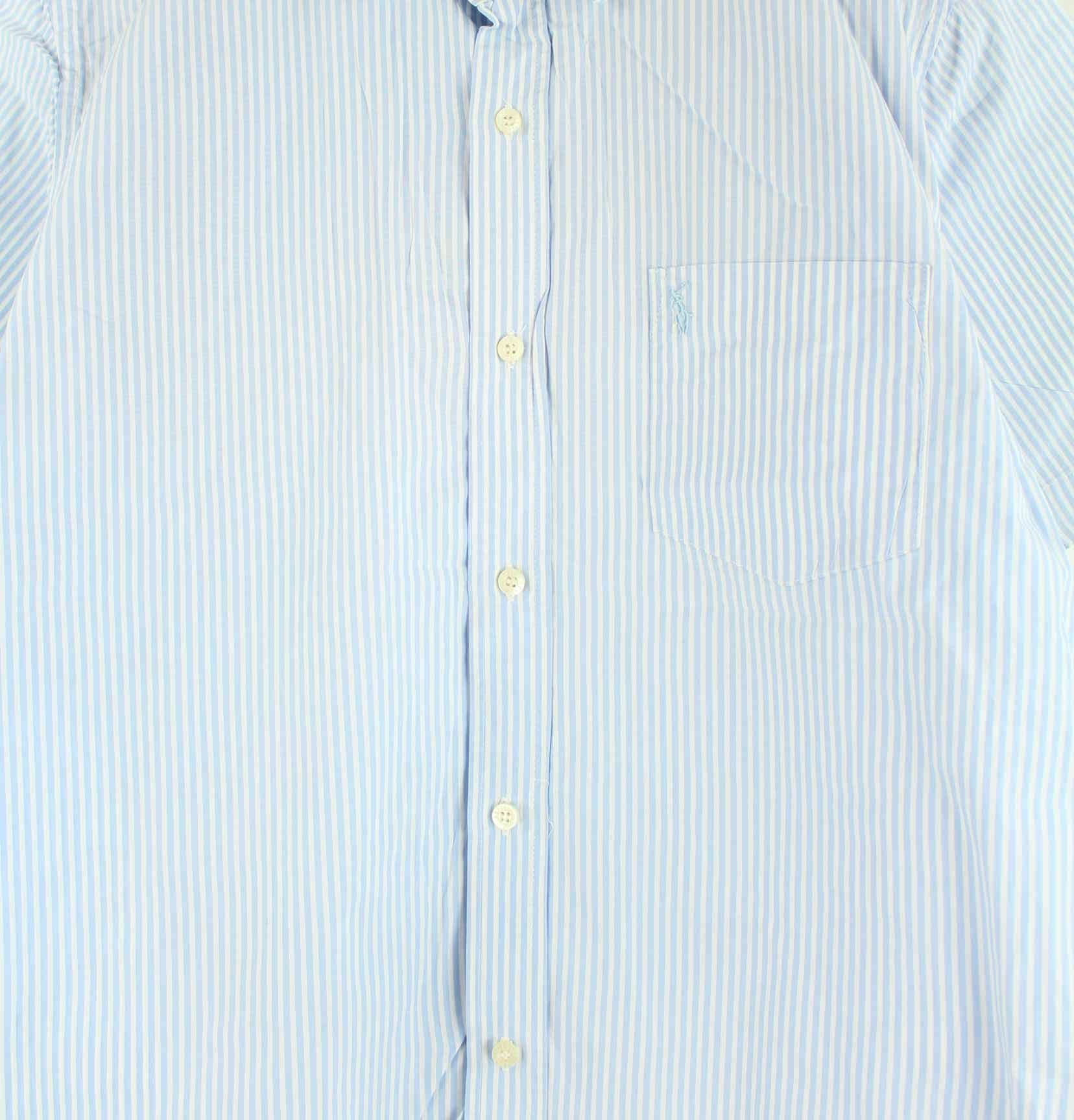 Ralph Lauren 90s Vintage Striped Hemd Blau L (detail image 1)