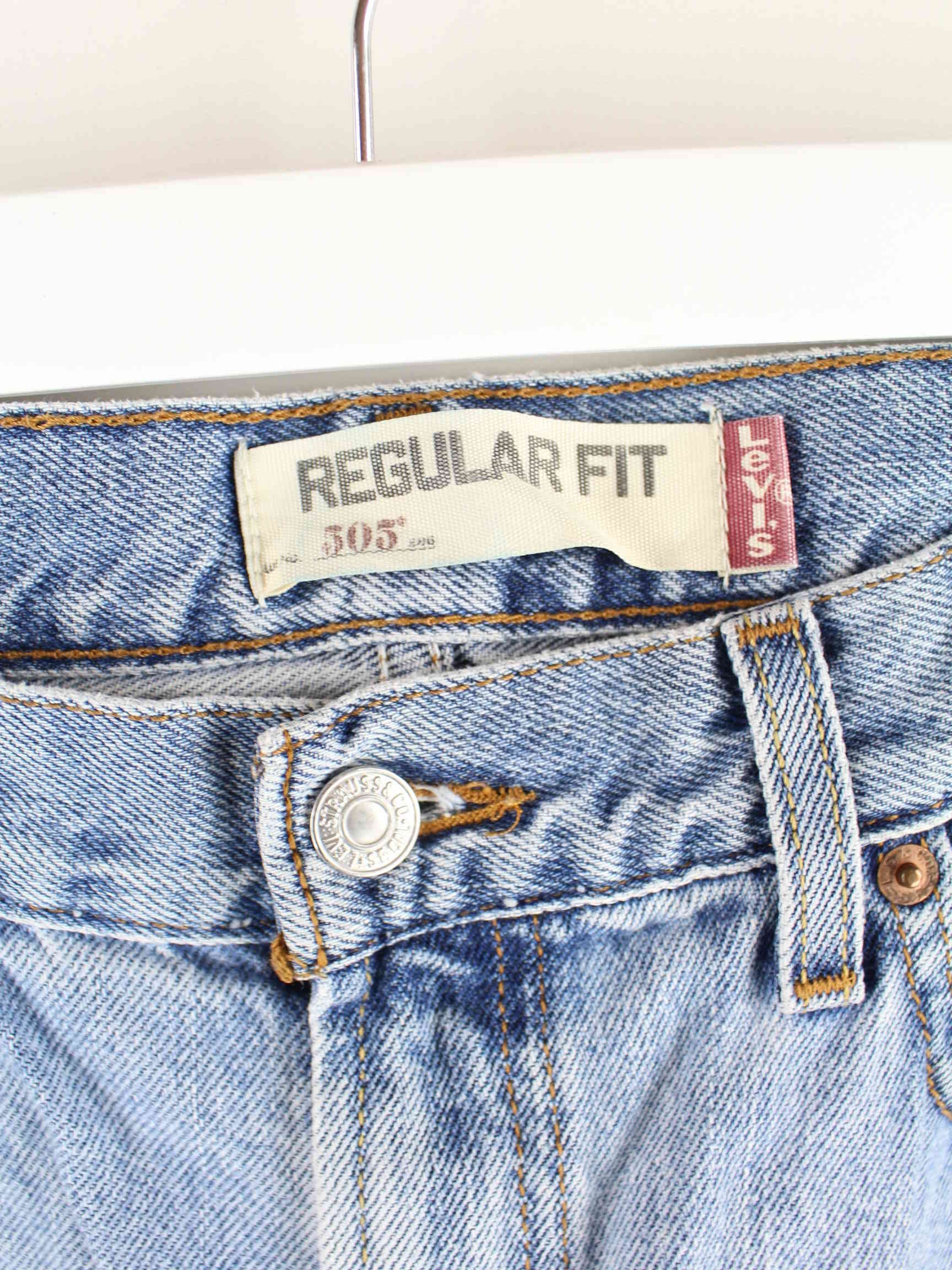Levi's 505 Regular Fit Jeans Blue W34 L30 – Peeces