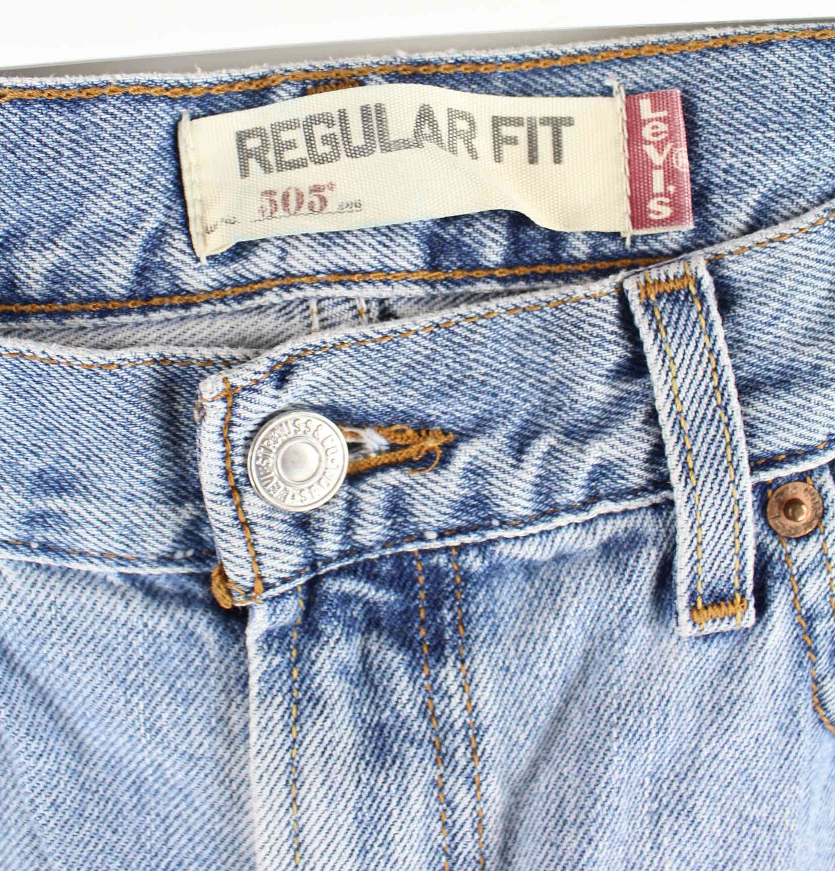 Levi's 505 Regular Fit Jeans Blau W34 L30 (detail image 2)