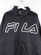 Fila 90s Vintage Print Jacke Schwarz M (detail image 1)