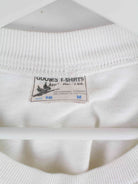 Vintage 80s Aligator Print Single Stitched T-Shirt Weiß S (detail image 4)