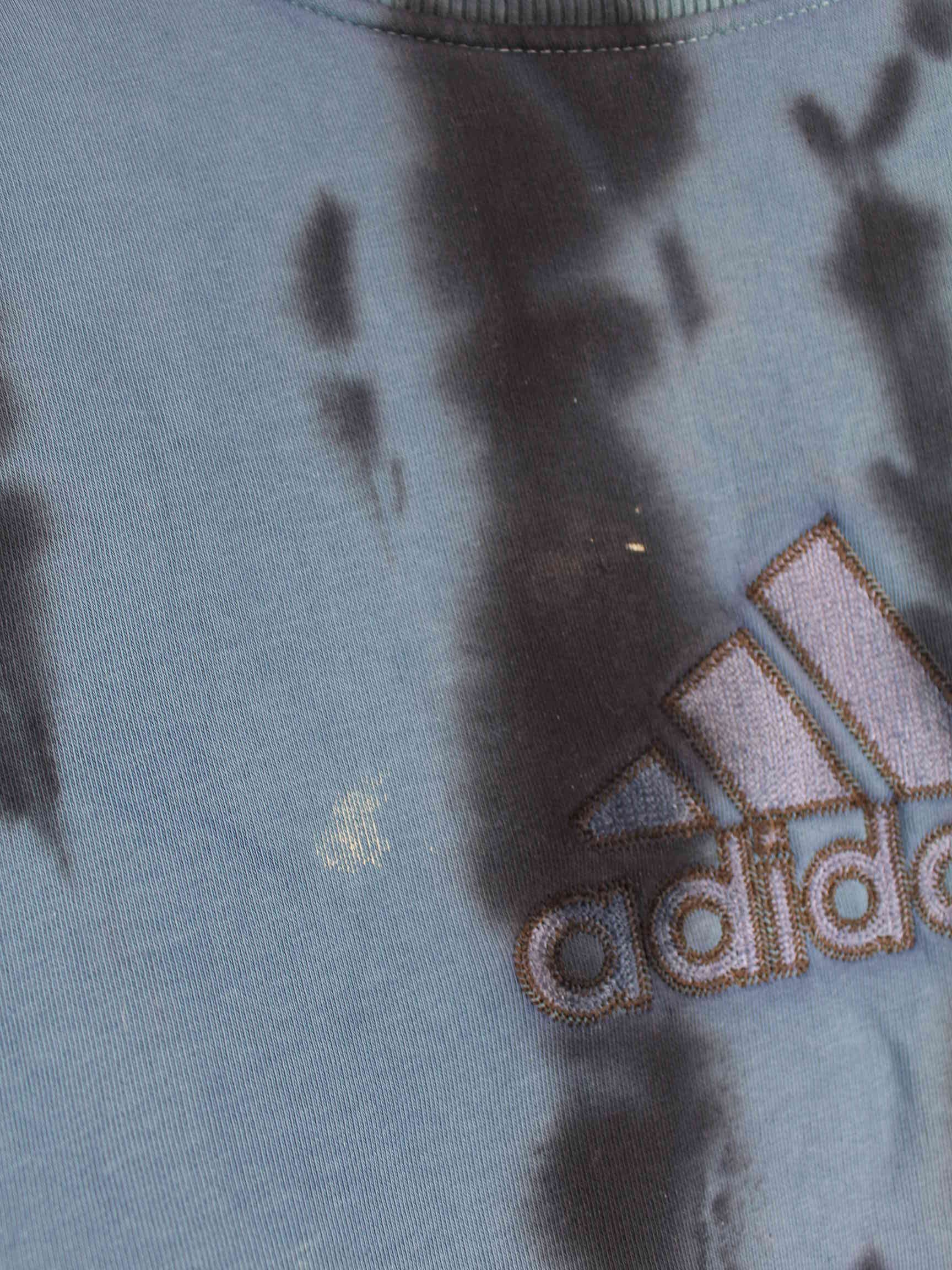 Adidas y2k Embroidered Tie Dye Sweater Blau L (detail image 2)