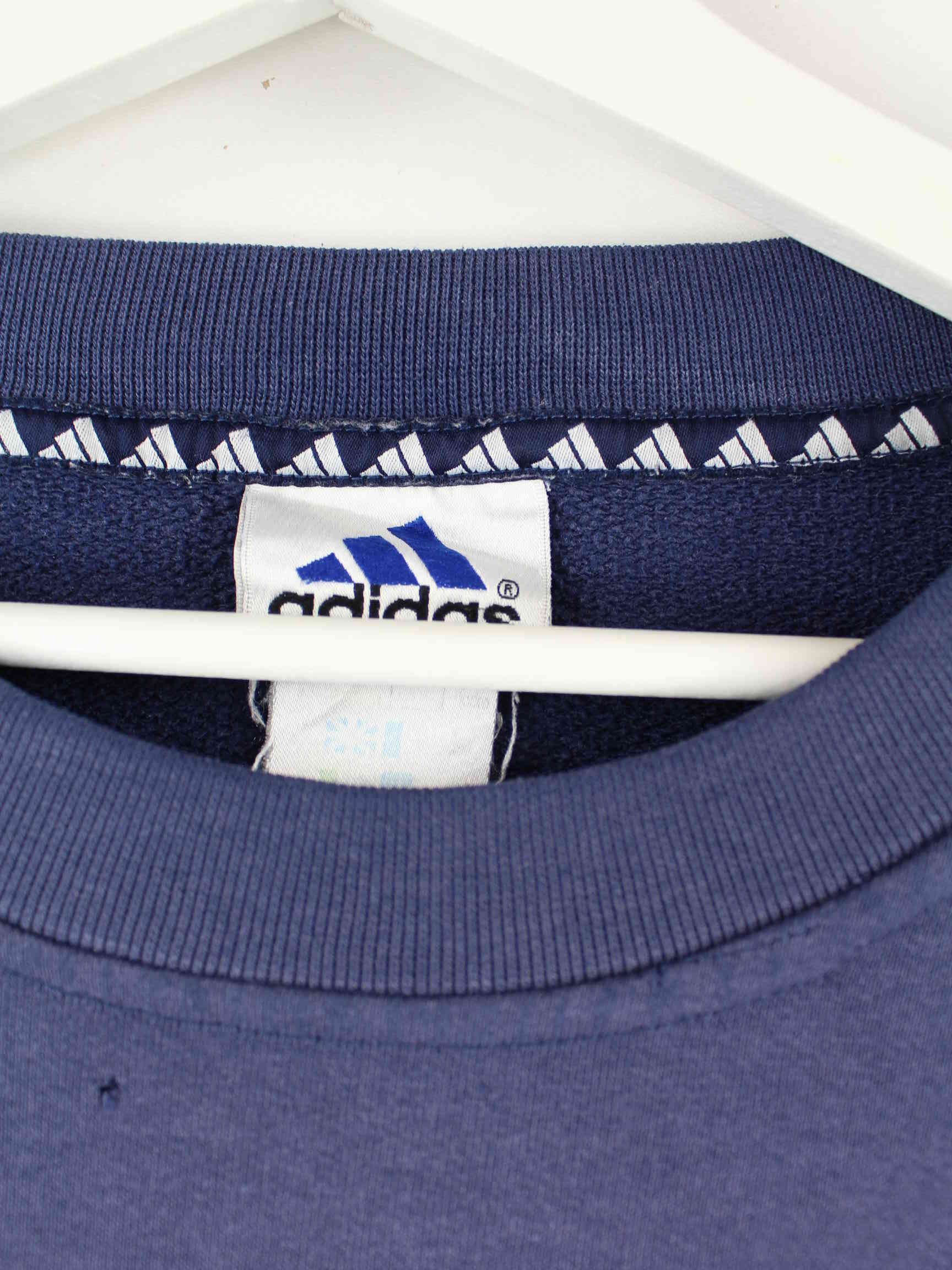 Adidas 90s Vintage Performance Embroidered Sweater Blau XL (detail image 2)