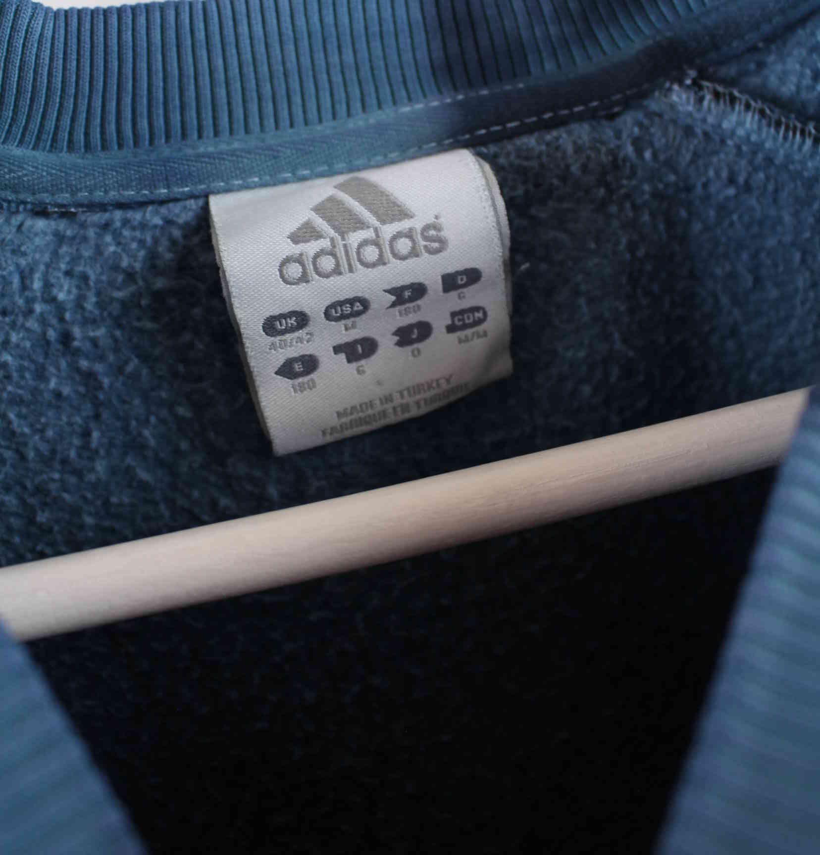 Adidas y2k Embroidered Tie Dye Sweater Blau L (detail image 6)