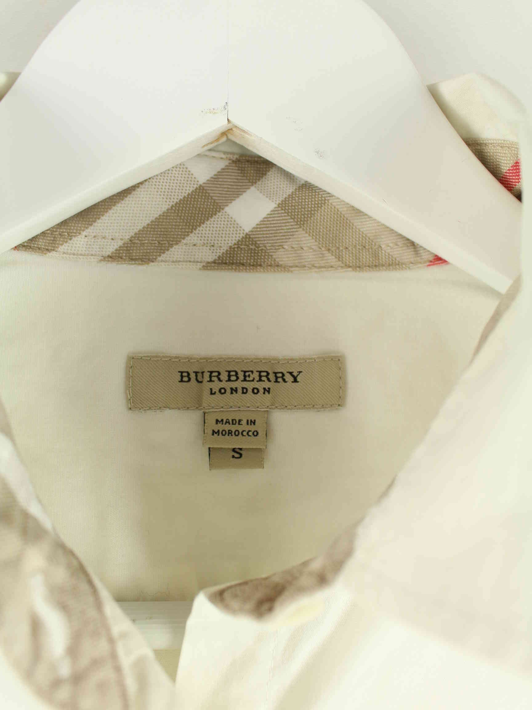 Burberry Damen Basic Short Sleeve Hemd Weiß S (detail image 3)
