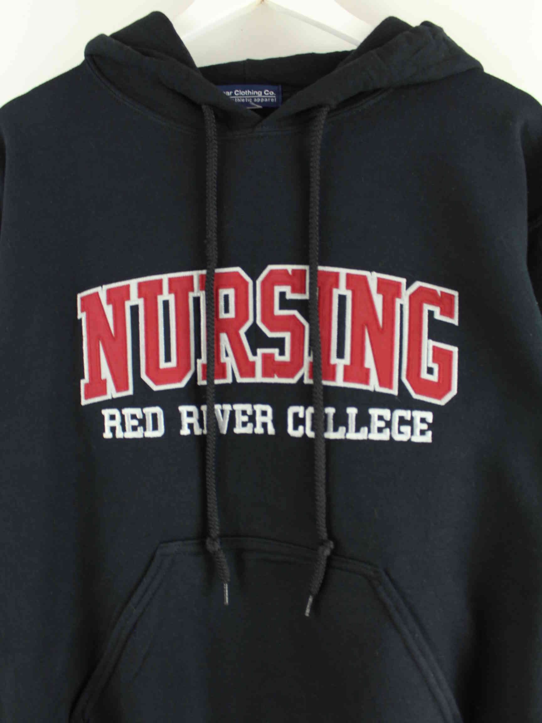 Vintage Nursing Embroidered Hoodie Schwarz S (detail image 1)