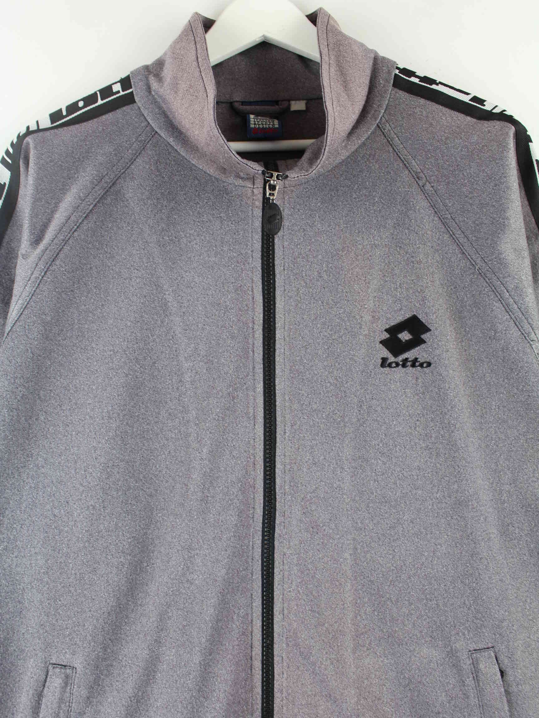 Lotto 90s Vintage Tape Trainingsjacke Grau L (detail image 1)