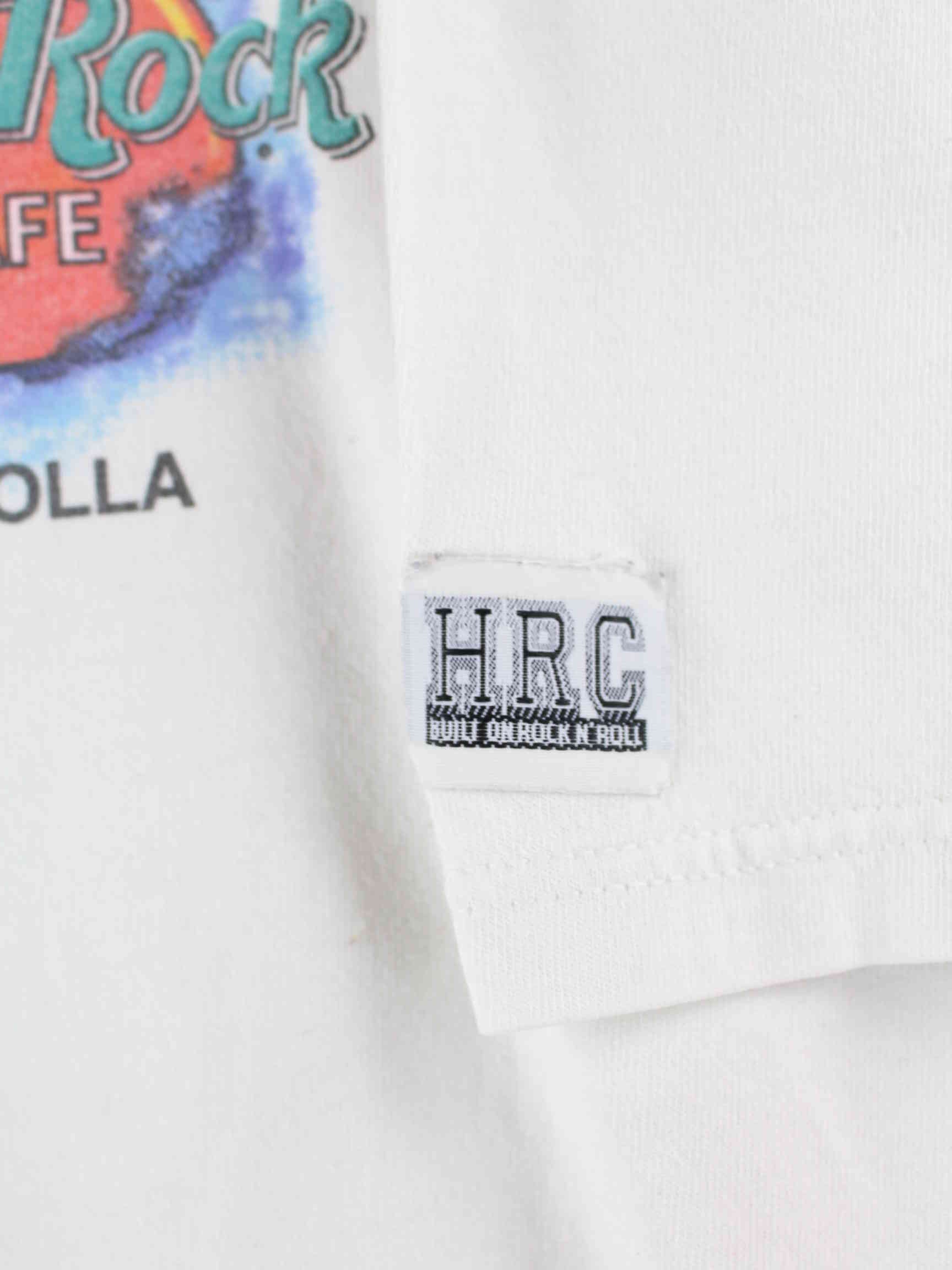 Hard Rock Cafe 90s Vintage Surf La Jolla Print Heavy T-Shirt White