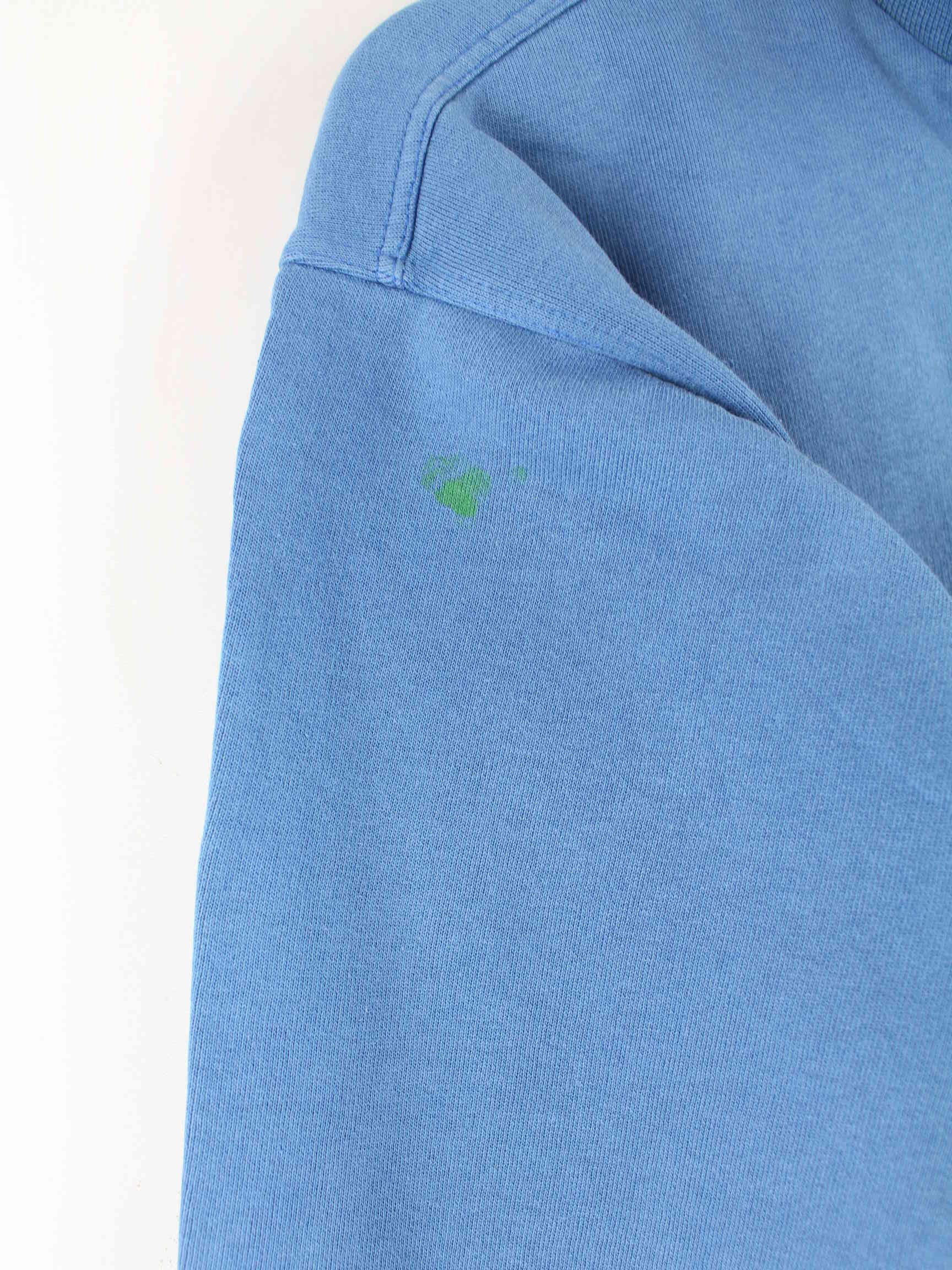 Adidas 90s Vintage Trefoil Half Zip Sweater Blau S (detail image 4)